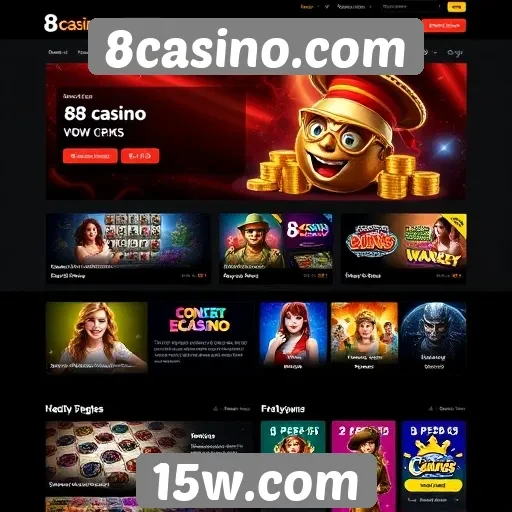 Evolução do design do 8casino.com ao longo do tempo