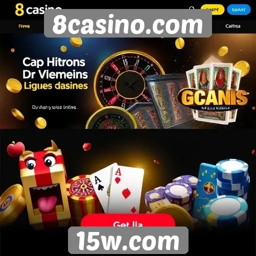 Ofertas promocionais disponíveis no 8casino.com